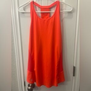 Athleta Bright Orange workout Tank Top Medium Washed Never Worn Like New